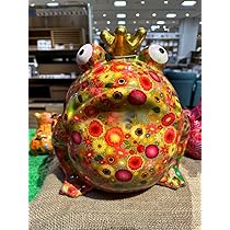 超希少‼︎　特大‼︎　ポンピドゥ　マネーバンクキングフロッグXL  オレンジ緑 新品未使用 ポンピドゥ マネーバンクキングフロッグ オレンジ